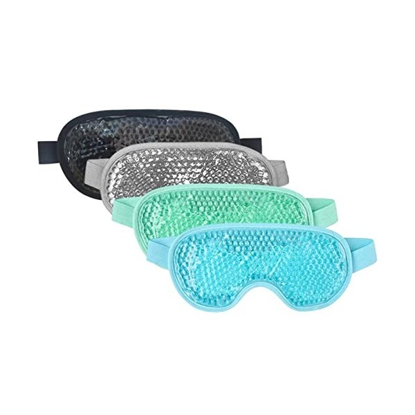 Masque oculaire en gel de flanelle en PVC pour le masque de sommeil au froid et à la chaleur pour soulager les maux de tête, 