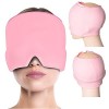 EEUK Bonnet Anti migraine Chaud et Froid, Bonnet en Gel pour la migraine Taille Unique - avec Gel glacé réutilisable pour Les