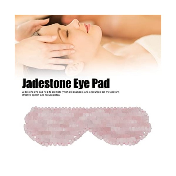 Coussinet de Masque pour les Yeux en Jadestone, Chaud ou Froid à Laide Dun Masque de Sommeil pour les Yeux du Visage en Jad