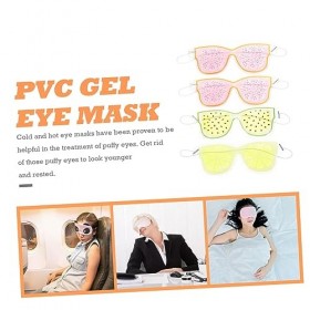 GLEAVI 20 Pièces Masque Pour Les Yeux En Gel Pvc Masque Pour Les Yeux De Sommeil Décor De Fruits Masque Pour Les Yeux De Somm