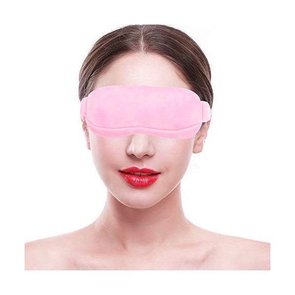 Masque Oculaire Chauffant USB,Masque Oculaire À Vapeur pour Compression Chaude et Froide,Cache Œil Chauffant Électrique Régla