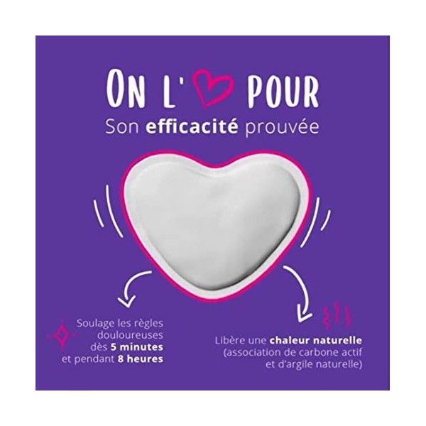 GYNOPATCH® - Règles Douloureuses - x3 Patch Douleurs Menstruelles - Diffusion de Chaleur Naturelle