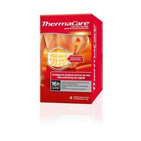 ThermaCare – Patch Auto-chauffant Dos – Soulage les douleurs du bas du dos – 16H de chaleur constante – Boîte de 4 patchs dos
