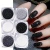 GZSYY Poudre Ongles Effet Sucre Nail Art Paillettes Argent 12 Couleurs Poudre Paillettes Ongles Brillant Ongle