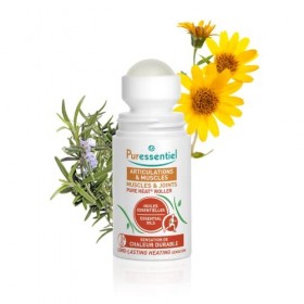 Puressentiel - Pure Heat - Roller articulations et muscles aux 14 Huiles Essentielles - Effet Chauffant Naturel - Aide à soul