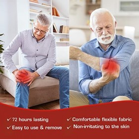 Patch Anti Douleur 50 Pcs,Patch de soulagement de la Douleur au Genou Pour Douleurs au Cou, Epaules, Articulations