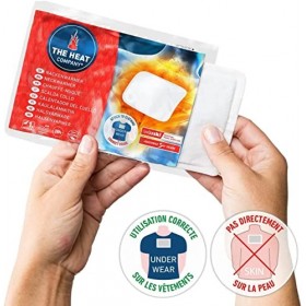 THE HEAT COMPANY Chauffe-Nuque - 3 pièces - EXTRA CHAUD - adhésif - patch auto-chauffant - 18 heures de chaleur - chaleur imm