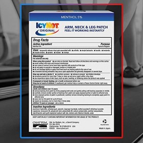 Icy Hot Patches traitants extra-puissants - Dure jusquà&nbsp; 8 heures - Petite taille - 5/paquet