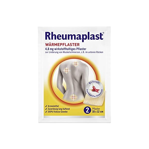 Rheumaplast Pansements chauffants 18 x 12 cm