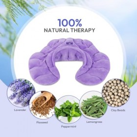 Coussin chauffant au micro-ondes pour le cou et les épaules, pour soulager la douleur, les muscles endoloris, le stress, les 
