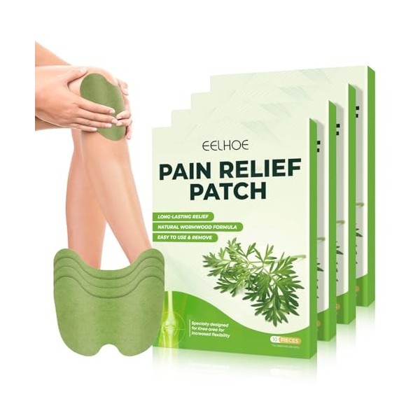 CLIUNT Patchs Knee Pain Relief Patches, 40pcs Pain Relief Patch For Knee, Patch Anti Douleur Genou, Idéal Pour Soulager Les D