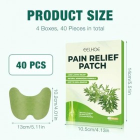 CLIUNT Patchs Knee Pain Relief Patches, 40pcs Pain Relief Patch For Knee, Patch Anti Douleur Genou, Idéal Pour Soulager Les D
