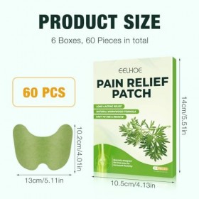 CLIUNT Patchs Knee Pain Relief Patches, 60pcs Pain Relief Patch For Knee, Patch Anti Douleur Genou, Idéal Pour Soulager Les D