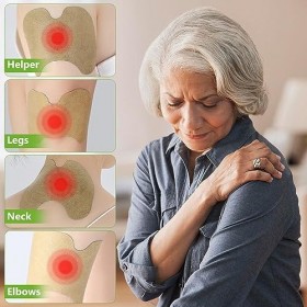 NAVESO Patch Chauffant 40 Pcs, Patch Anti Douleur, Bande de Kinésiologie, Patch de Soulagement de la Douleur au Genou Pour Do