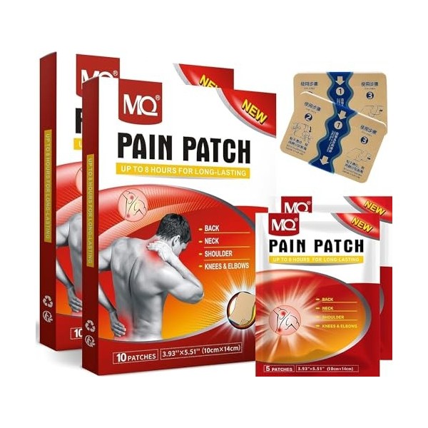 Patch Chauffant,Patch Anti Douleur,Patchs Anti-Douleur en Absinthe,Patch de Soulagement de La Douleur au Genou Pour Inflammat