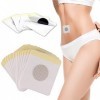 Lamkrtlp 60 pièces Autocollant Nombril Patches, Autocollant de moxibustion,Detox, Patch de Soulagement de la Douleur de Dos, 