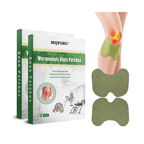 Pain Relief Patchs anti-douleur 32 pièces, patchs chauffants pour le genou, le dos, les épaules et le cou pour soulager la do