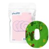 25 patchs CGM pour Dexcom G6 | Pansement Adhésif | Patchs CGM prédécoupés | Ruban étanche | Fleurs