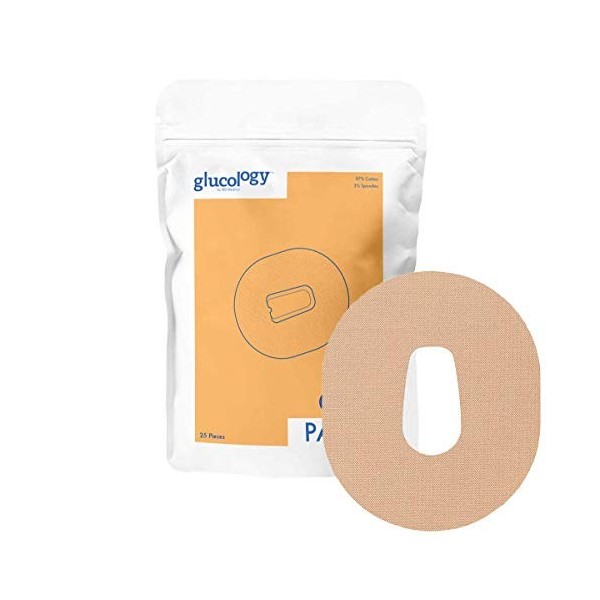 25 patchs CGM pour Dexcom G6 | Pansement Adhésif | Patchs CGM prédécoupés | Ruban étanche | Fleurs