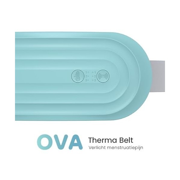 TensCare OVA Therma Belt - Tapis de chauffage menstruel portable avec massage et chaleur pour soothe Les effets des douleurs 