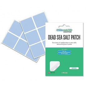 Medex Essentials Lot de 12 patchs 100 % naturels en minéraux de sel de la mer Morte pour la relaxation, la désintoxication, l