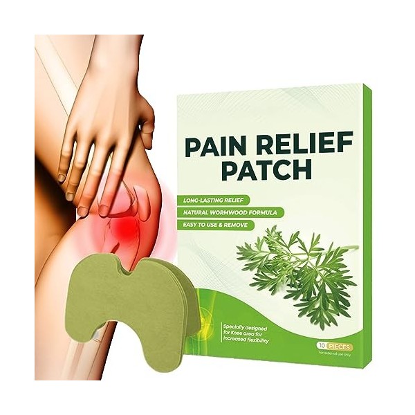 Patch Anti Douleur,Patch Chauffant, Moxibustion Pain Relief Patch,Patch de soulagement de la Douleur au Genou,Patch Genoux An