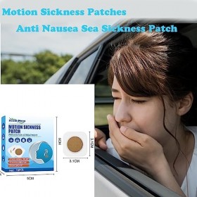 Mikabila Patchs Contre le Mal des Mouvements pour Voiture et Bateau,Patchs Anti-Nausées,Patchs Contre le Mal des Transports,S