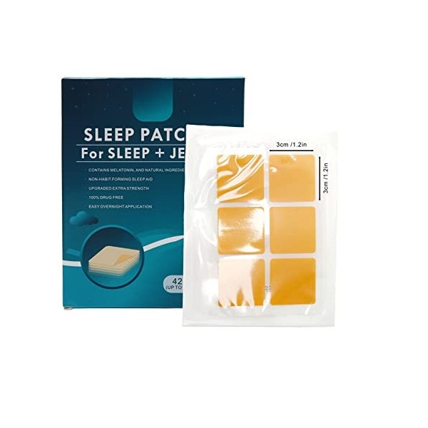 Patchs de Sommeil, 42 Patchs de Sommeil Profond pour Adultes Acupoint Appliquer des Autocollants Daide au Sommeil pour Homme