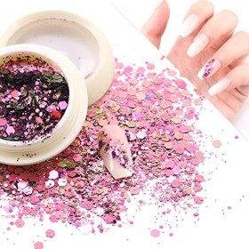 Poudre Paillettes Pour Ongles Paillettes Dart Dongle Nail Art Poudre Multicolore Couleurs Paillette Ongles Nail Art Pour La