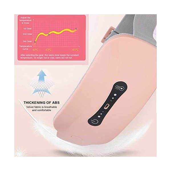 Coussin Chauffant Menstruel Chauffage Électrique Ceinture Abdominale Vibration Dispositif De Soulagement De La Douleur Menstr