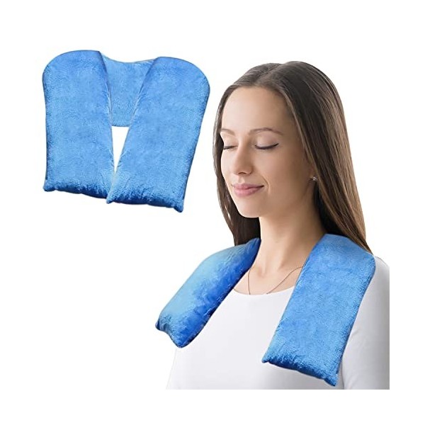 Dr Arthritis - Coussin Chauffant Cervicales en Peluche Douce Conçu par des Médecins, Bouillotte Cervicale Sans Fil pour Soula