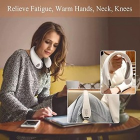 Tour de cou électrique rechargeable 3 réglages de chaleur 3755 ℃ Banque dalimentation 2 en 1 8000 mAh Coussin chauffant pour