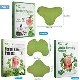 3 Boîtes Patch Anti Douleur, Patch Genoux Chauffant Anti Douleur, Action Rapide Autocollants de Rachis Cervical de Moxibustio