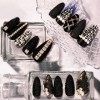 Paillette Ongles Nail Art, Paillette Poudre Ongle Effet, Sucre Ongles Nail Art Paillettes, Shining Sugar Effect Glitter Black