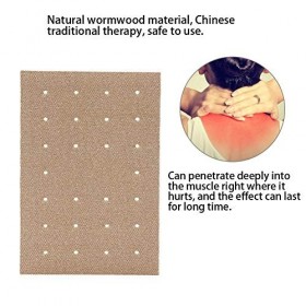 Brrnoo 20 pièces/Ensemble Chauffage adhésif soulagement de la Douleur au Genou Moxa purificateur Moxibustion Patch Corps épau