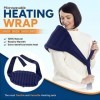 Sunny Bay Coton microwavable bas du dos et articulation de lépaule chaleur WRAP sangles, sans fil, 18" X10Heating Area Grand