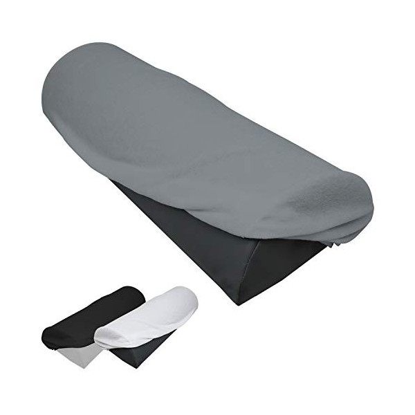 Vivezen - Drap housse de protection en éponge pour coussin demi-rond 66 cm x 22 cm x 12 cm de table de massage - 3 coloris