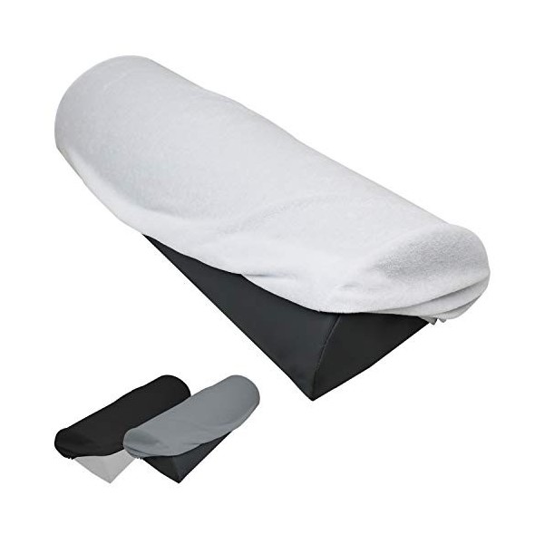 Vivezen - Drap housse de protection en éponge pour coussin demi-rond 66 cm x 22 cm x 12 cm de table de massage - 3 coloris