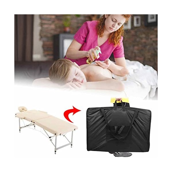 WOTEG Transport pour lit Massage - Housse Transport Universelle pour Table Massage - Table Massage Universelle Mallette Trans