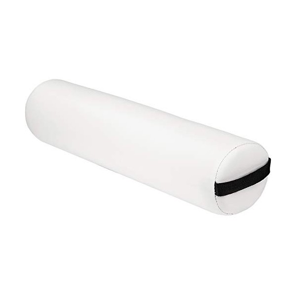 TecTake COUSSIN REMBOURRE CYLINDRIQUE POUR TABLE DE MASSAGE - diverses couleurs au choix - Blanc | No. 400243 