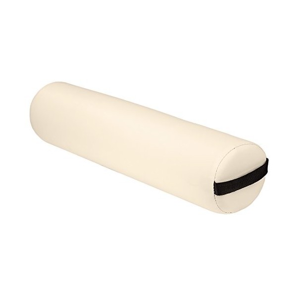 TecTake COUSSIN REMBOURRE CYLINDRIQUE POUR TABLE DE MASSAGE - diverses couleurs au choix - Blanc | No. 400243 