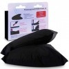 Eroticgel Waterproof Pillowcase 48cm x 73cm Set of Two Black For Massage or Physiotherapy with Oil Protection and Washing Mac