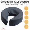 Coussin de visage pour table de massage Coussin repose-tête compatible avec tous les appuies-têtes standard Bleu marine