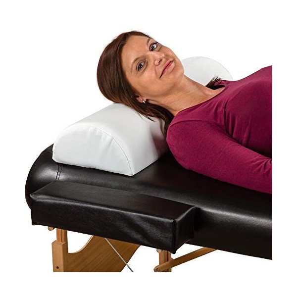 MOVIT XL Rouleau pour la Nuque Noir, 68 L x 15 Ø cm Rouleau de positionnement, Coussin pour Table de Massage Rouleau pour