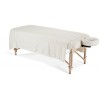 EARTHLITE Set de draps professionnels en flanelle pour table de massage - Durable, doux, confort luxueux, drap du dessus doub