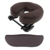 Tubayia Coussin appui-tête en U pour lit de massage - Noir