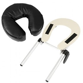 VARIPOWDER Berceau réglable en aluminium avec coussin, table de massage universelle standard pour le visage, lit de beauté, s