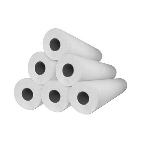 Rouleau de papier de table écologique laminé 6 unités.