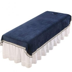 OMKMNOE Couverture Couette Massage en Flanelle avec Trou Visage Table Massage Couvercle Colonne Beauté Pure Couleur Tôle Tabl