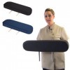 Repose-pieds extensible pour table de massage : ajoute un supplément de 16 cm. [Noir]